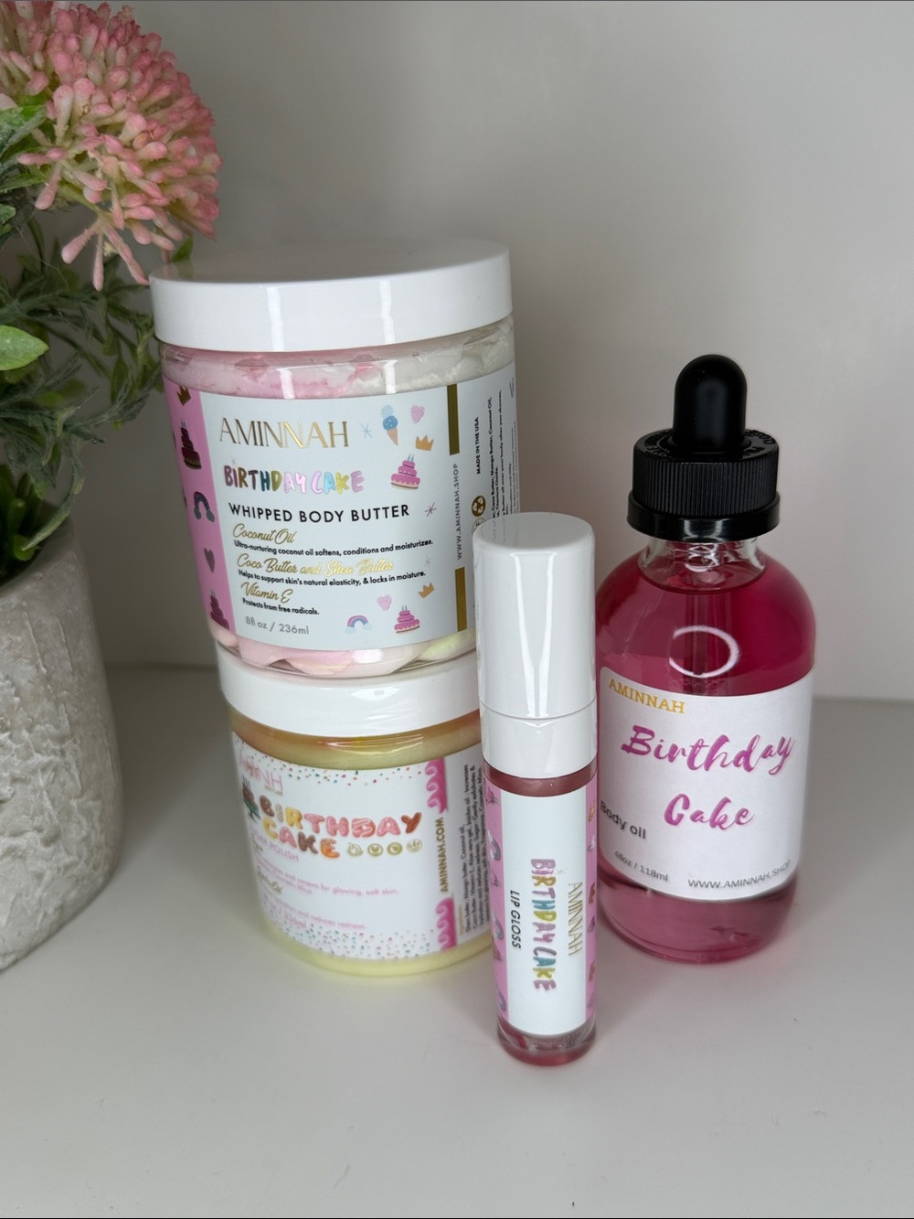 AMINNAH Birthday Cake Bundle